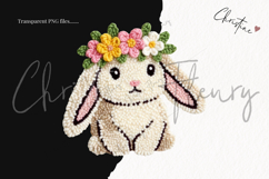Faux Yarn Easter Bunny Clipart Bundle Product Image 3