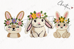 Faux Yarn Easter Bunny Clipart Bundle Product Image 4