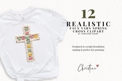 Faux Yarn Cross Clipart Bundle Product Image 2