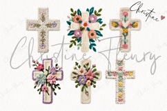Faux Yarn Cross Clipart Bundle Product Image 5