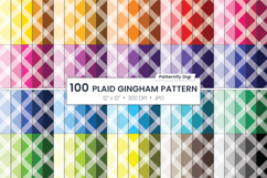 White seamless gingham digital paper Product Image 1