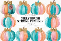 Brush Stroke Pumpkin Clipart Bundle Product Image 1