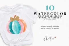 Brush Stroke Pumpkin Clipart Bundle Product Image 2