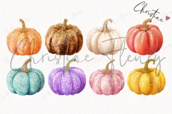 Glitter Pumpkins Clipart Bundle Product Image 4