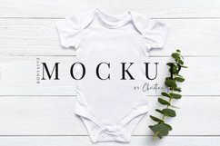 Minimal Baby Bodysuit Mockup - Gender Neutral Product Image 1
