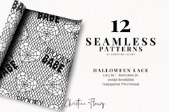Seamless Halloween Lace Digital Paper Product Image 2