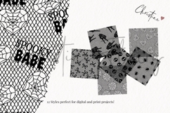 Seamless Halloween Lace Digital Paper Product Image 4
