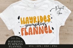 Hayrides Pumpkins Flannel SVG
