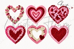 Faux Latch Hook Valentine Heart Clipart Bundle Product Image 6