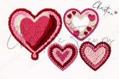 Faux Latch Hook Valentine Heart Clipart Bundle Product Image 7