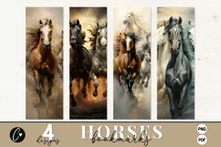 Horse Bookmark Designs, Girl Who Love Horses Printable Product Image 1