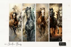 Horse Bookmark Designs, Girl Who Love Horses Printable Product Image 2