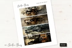 Horse Bookmark Designs, Girl Who Love Horses Printable Product Image 3