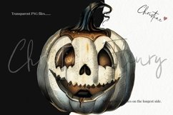 Vintage Black Jack O Lanterns Clipart | Halloween PNG Product Image 3