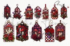 Wonderland Tags Clipart | Fairytale PNG Product Image 5