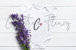 Lavender White Baby Bodysuit Mockup - Spring Mockup Product Image 2