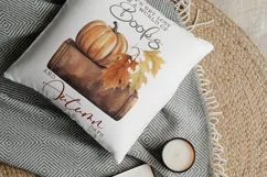 Lost in a World of Books and Autumn Days Sublimation PNG Product Image 3