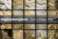 Antique Damask Prints | 12x12 Scrapbook Papers Product Image 1