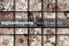 Flowered Wallpaper Vol. 5 | 12x12 Scrapbook Papers Product Image 1