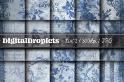 Vintage Florals Vol. 5 | 20 Scrapbook Papers | Floral Product Image 1