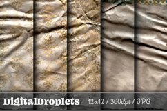 Gilded Crumple Damask Vol. 1 | 20x Scrapbook Papers | 12x12 Product Image 2