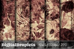 Burnt Flowers Vol. 1 | 20x Scrapbook Papers BUNDLE Product Image 7