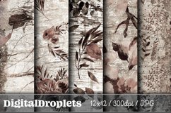Flowered Glam Vintage Vol. 1 | 20 Scrapbook Papers Product Image 2