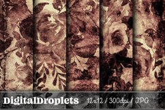 Burnt Flowers Vol. 1 | 20x Scrapbook Papers BUNDLE Product Image 8