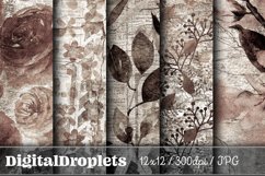 Flowered Glam Vintage Vol. 1 | 20 Scrapbook Papers Product Image 3