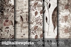 Flowered Glam Vintage Vol. 1 | 20 Scrapbook Papers Product Image 4