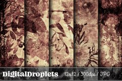 Burnt Flowers Vol. 1 | 20x Scrapbook Papers BUNDLE Product Image 9