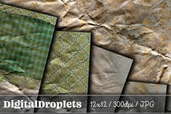 Gilded Crumple Damask Vol. 1 | 20x Scrapbook Papers | 12x12 Product Image 5