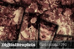 Burnt Flowers Vol. 1 | 20x Scrapbook Papers BUNDLE Product Image 5