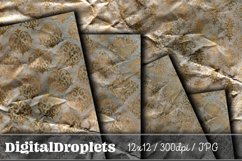 Gilded Crumple Damask Vol. 1 | 20x Scrapbook Papers | 12x12 Product Image 6