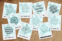 Circled Watercolor Flowers Vol. 1 | 20 Scrapbook Papers Product Image 9