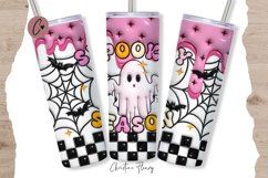 3D Inflated Spooky Season Tumbler Wrap PNG Product Image 1