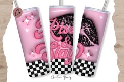 3D Inflated Rise and Slay Tumbler Wrap PNG Product Image 1