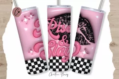 3D Inflated Rise and Slay Tumbler Wrap PNG Product Image 1