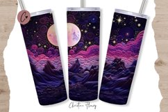 3D Embroidered Celestial Tumbler Wrap PNG Product Image 1