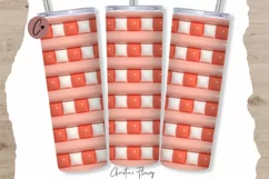 Inflated Plaid Christmas Tumbler Wrap PNG Product Image 1