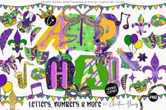 Mardi Gras Ransom Alpha PNG Bundle BONUS Clipart Product Image 1