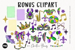 Mardi Gras Ransom Alpha PNG Bundle BONUS Clipart Product Image 5