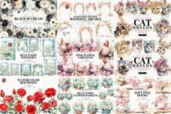 MEGA Floral Clipart Bundle - Over 900 Elements Product Image 5