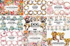 MEGA Floral Clipart Bundle - Over 900 Elements Product Image 6