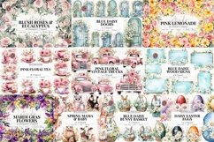 MEGA Floral Clipart Bundle - Over 900 Elements Product Image 8