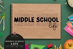 Middle School Life - Back to School SVG Product Image 3