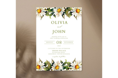 Daisy Flower Wedding Invitation | Wedding Invitation Product Image 2