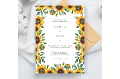 Sunflower Wedding Invitation | Wedding Invitation Product Image 1