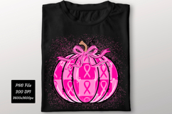 Breast Cancer Pumpkin PNG | Breast Cancer PNG | T-Shirt PNG Product Image 3