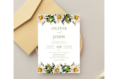 Daisy Flower Wedding Invitation | Wedding Invitation Product Image 1